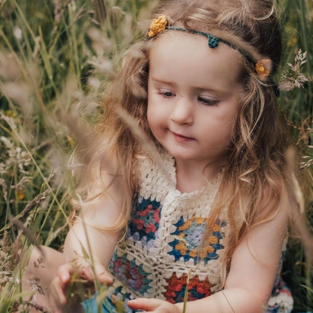 Summer Boho cotton flower Pixie vine