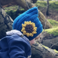 Springtime Sunflower applique bonnet