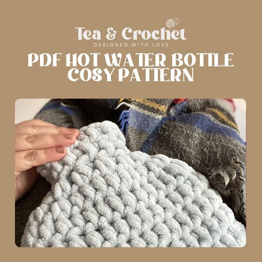 Super cosy hot water bottle PDF crochet pattern