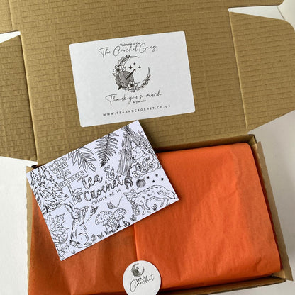 Make it yourself Crochet Fox Pixie bonnet kit (baby through to adult size)