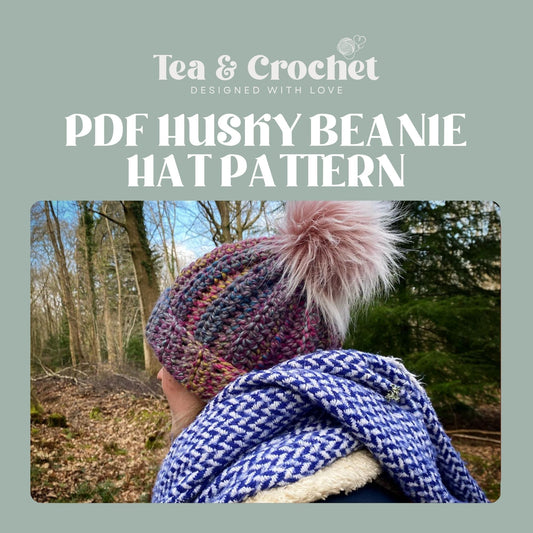 Husky beanie hat PDF pattern