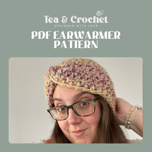 Super chunky earwarmer crochet PDF pattern