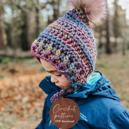 Husky pixie bonnet PDF crochet pattern