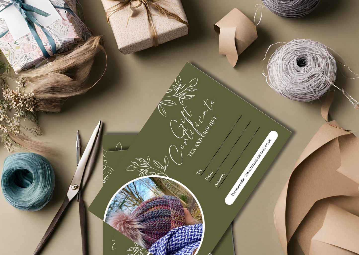 Tea and Crochet Gift card