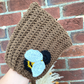 Springtime Bee applique Pixie Bonnet