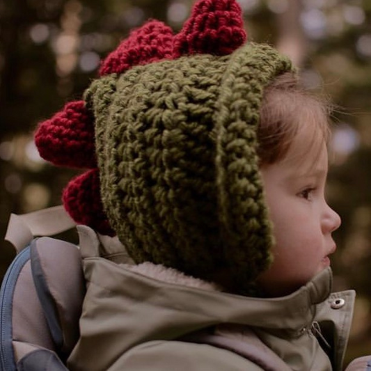 Dinosaur Bonnet with ties